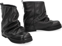 The Attico Mini Robin Combat Leather Boots