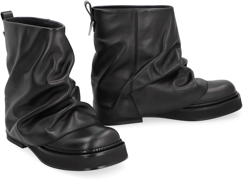 The Attico Mini Robin Combat Leather Boots