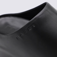 Marni Black Leather Sandals