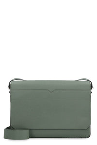 Valextra V-Line Leather Messenger Bag