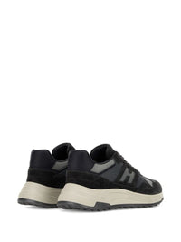 Hogan Suede And Smooth Leather Hyperlight Sneakers With Technical Fabric Inserts Shoes