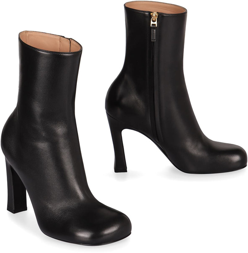 Bottega Veneta Nico Leather Ankle Boots