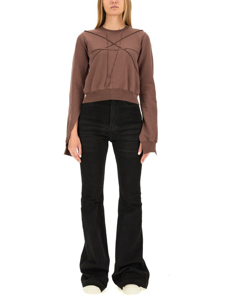 Rick Owens Drkshdw Cropped Sweatshirt