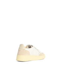 Autry 'Medalist Low' White Leather Sneakers
