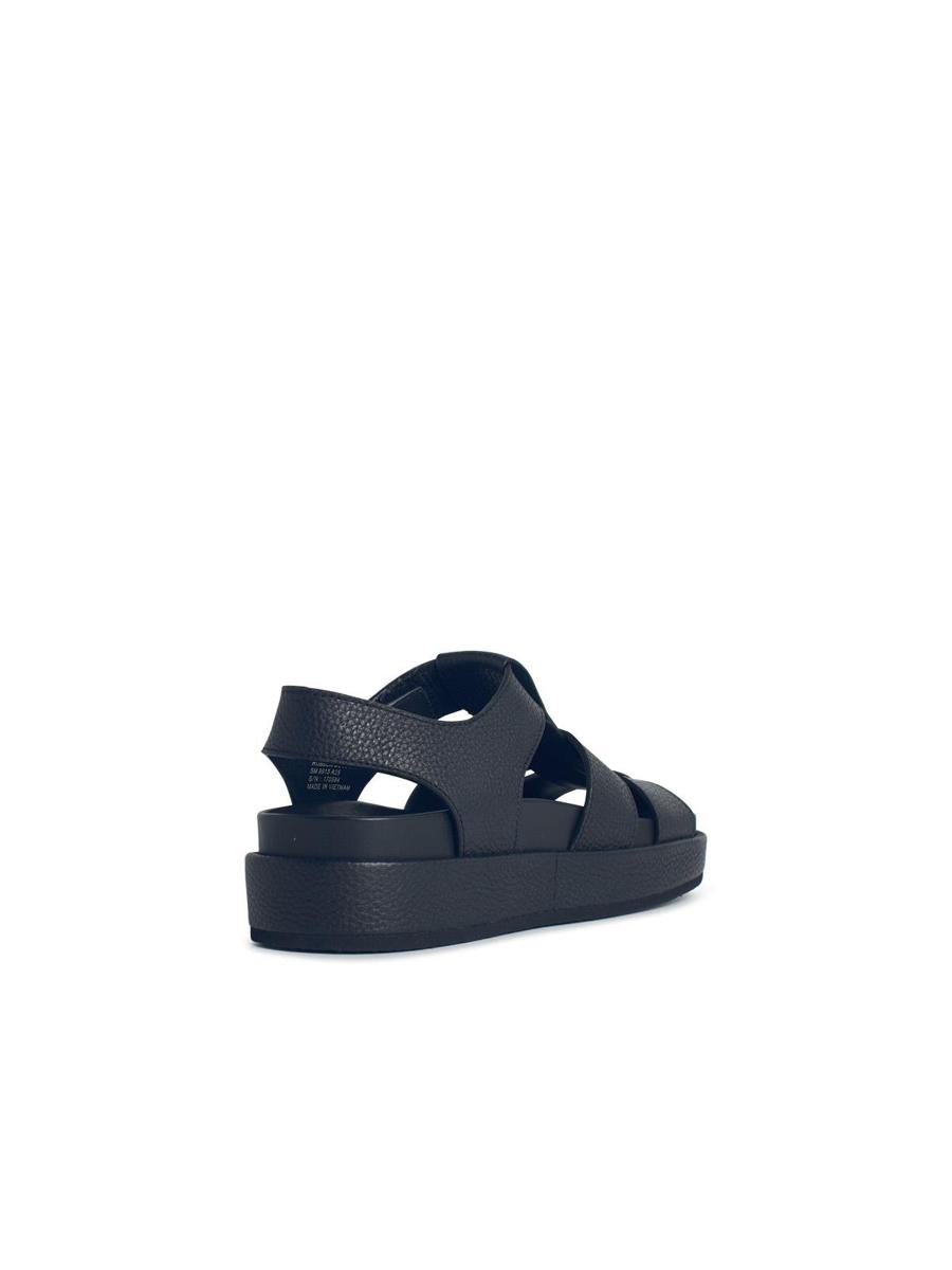Tory Burch 'Kira Fisherman Sport' Black Leather Sandals