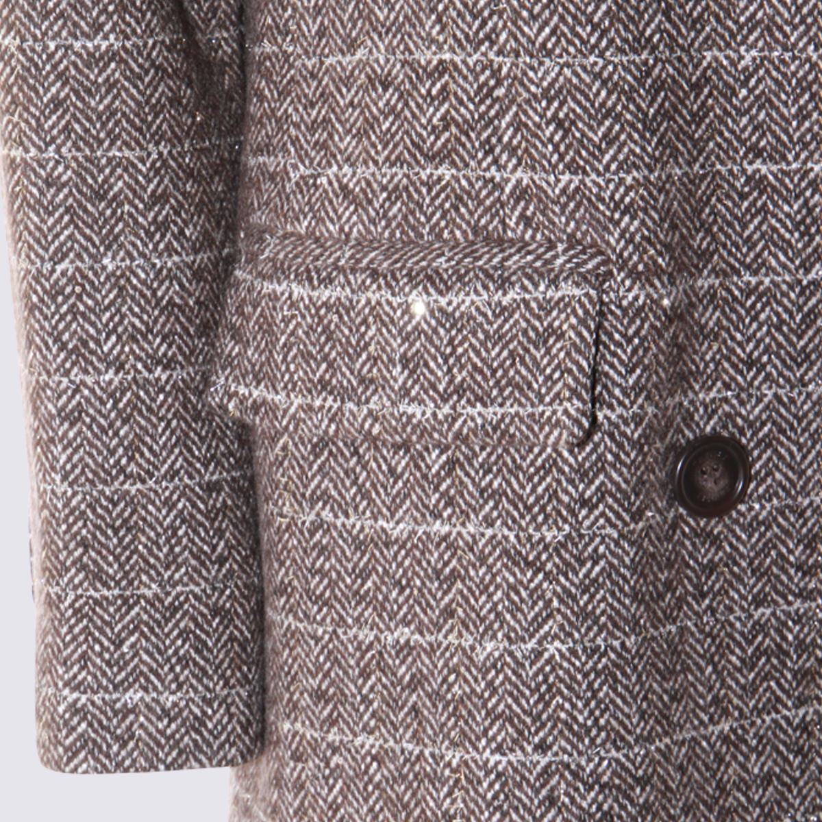 Twinset Brown Maxi Coat