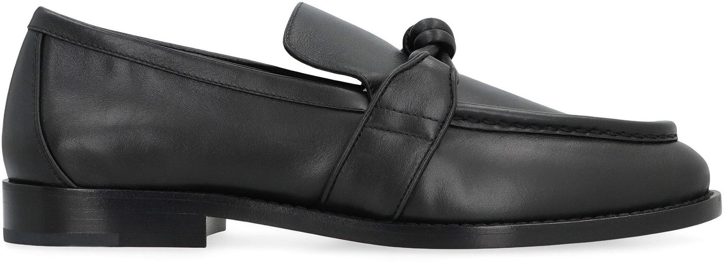 Bottega Veneta Astaire Leather Loafers