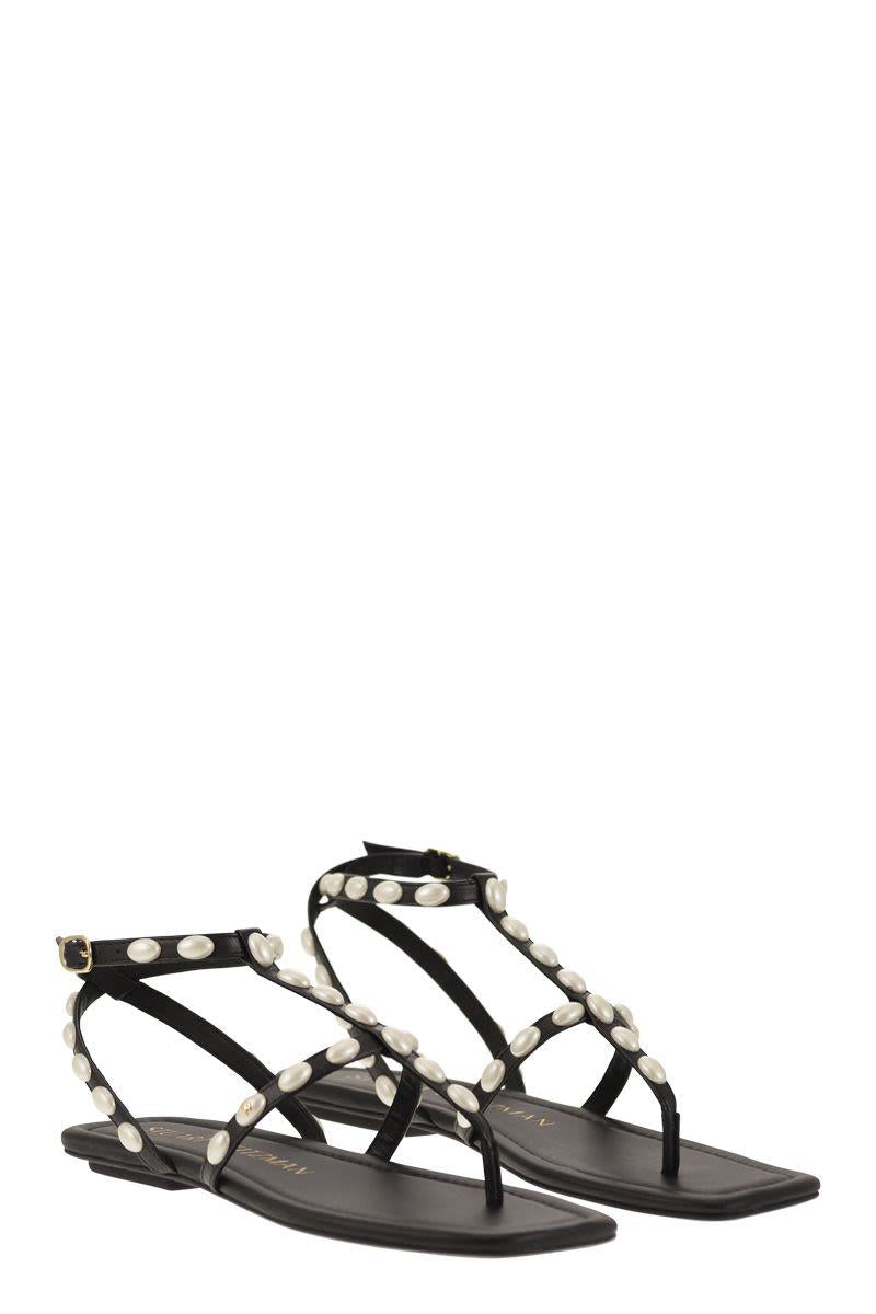Stuart Weitzman Pearlita - Thong Sandal With Pearls