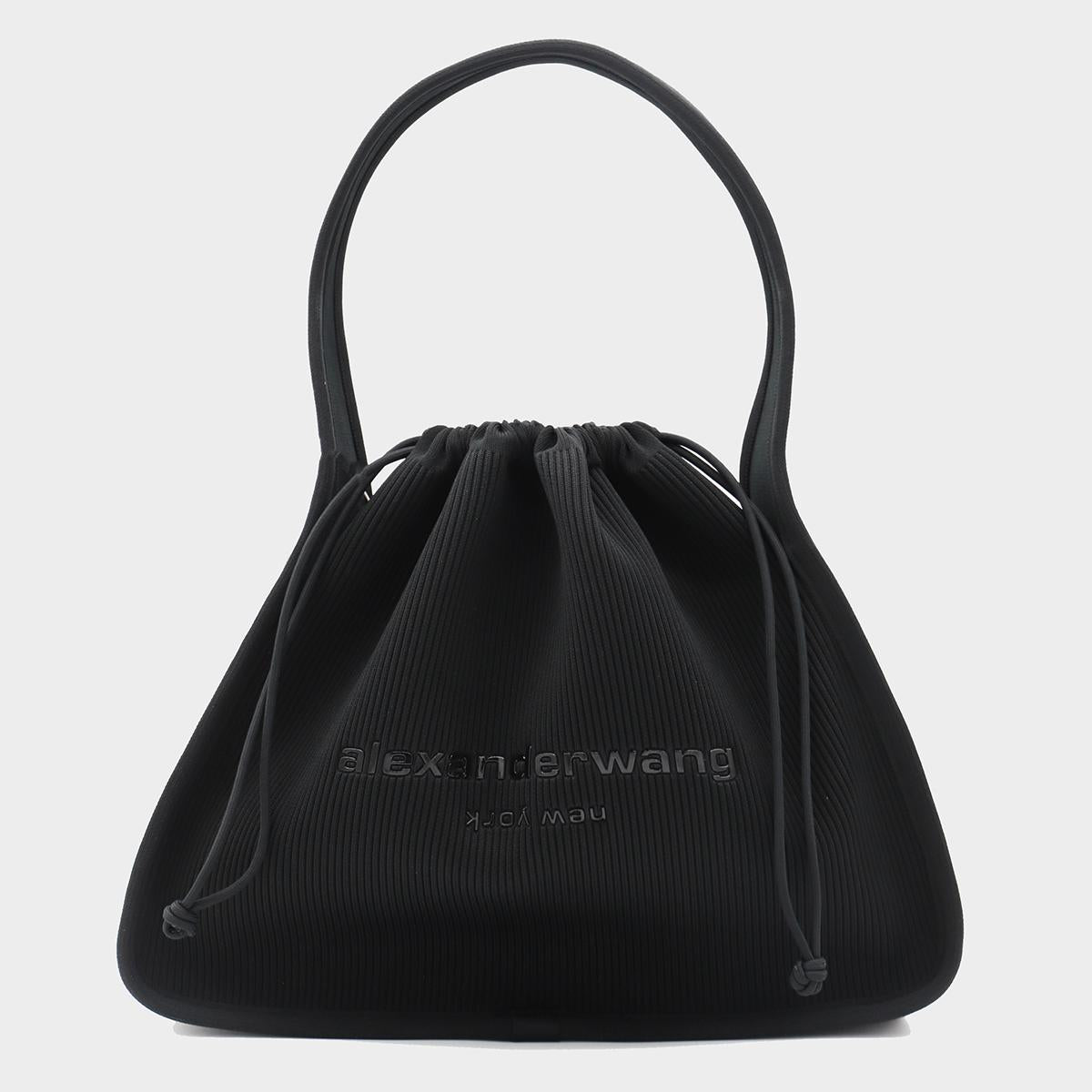 Alexander Wang Black Cotton Ryan Large Satchels