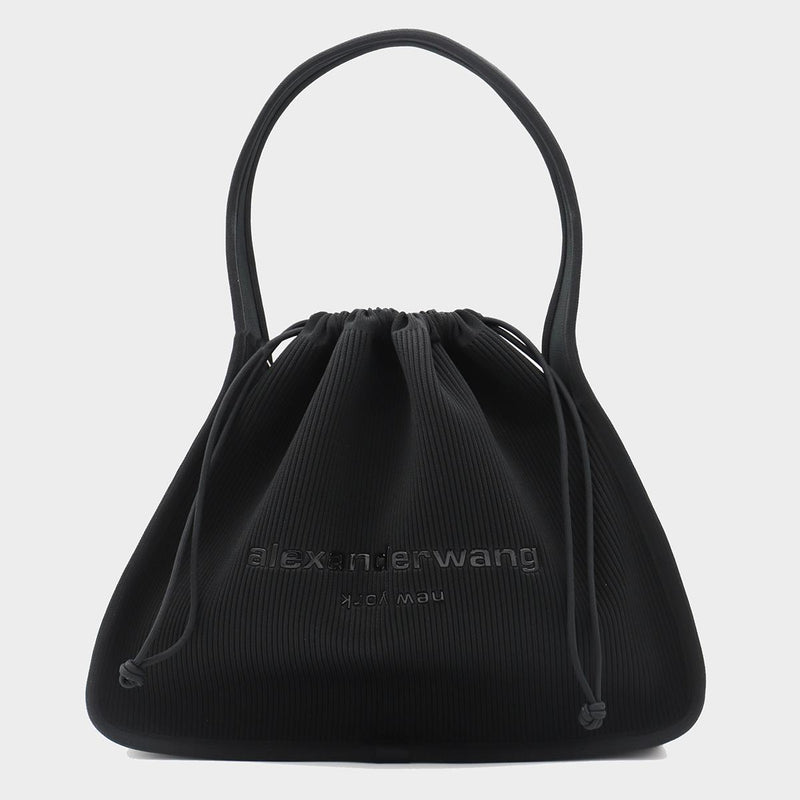 Alexander Wang Black Cotton Ryan Large Satchels