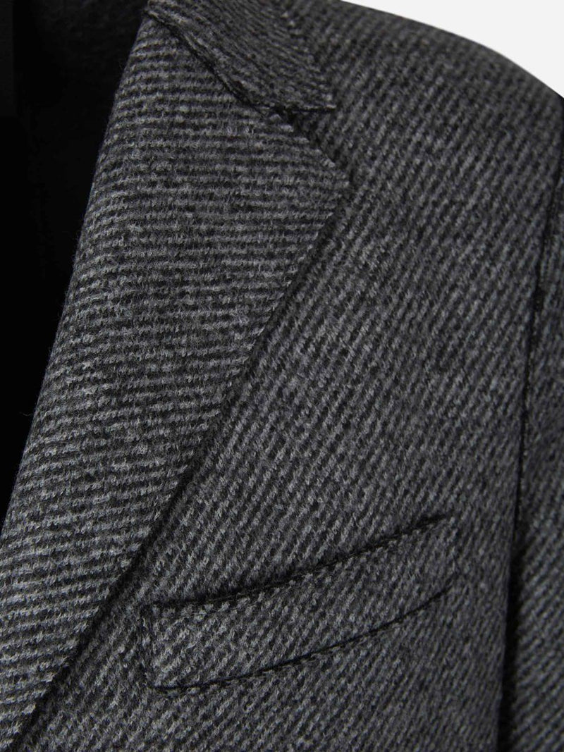 Harris Wharf London Herringbone Boxy Coat