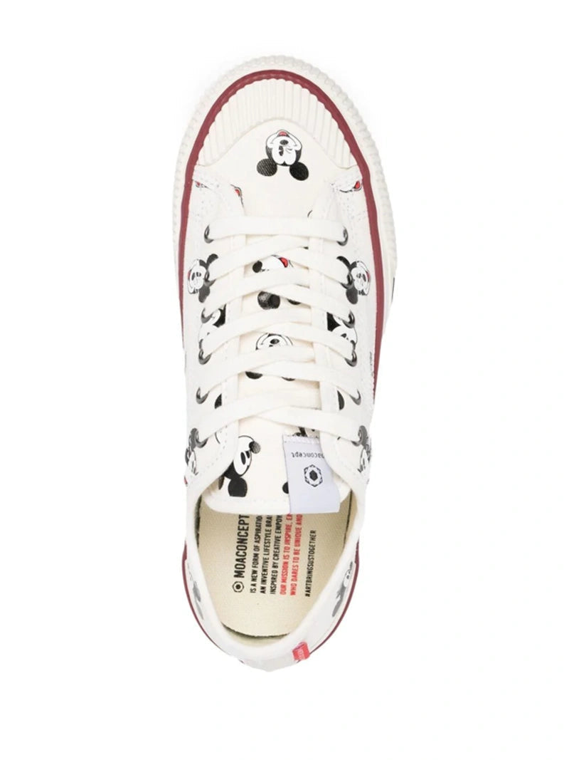 Moa Concept Mickey Mouse-Print Low-Top Sneakers